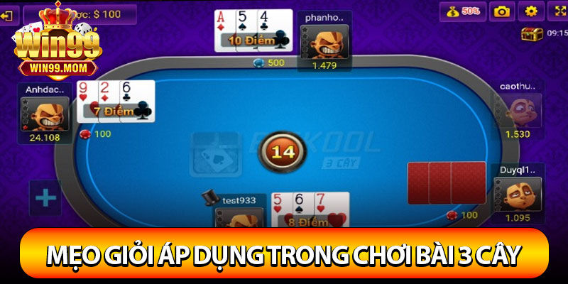 Bật mí mẹo giỏi áp dụng trong chơi bài 3 cây