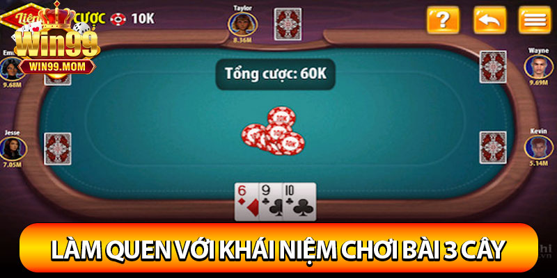 Làm quen với khái niệm chơi bài 3 cây